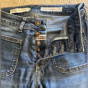 Anthropologie pilcro and the Letterpress high rise legging button up Jeans 27